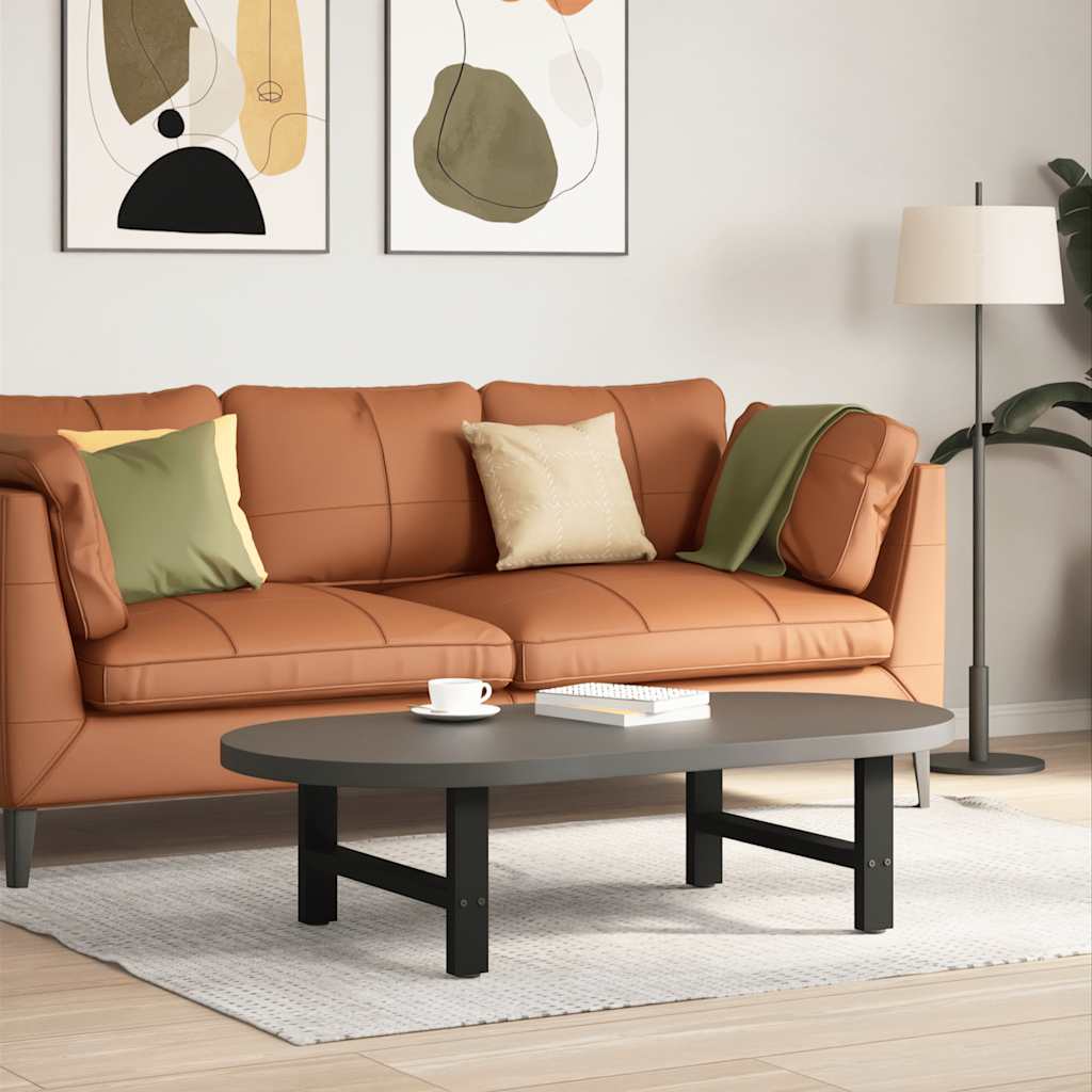 sofabordsben sort 2 stk. 70x(30-31) cm stål