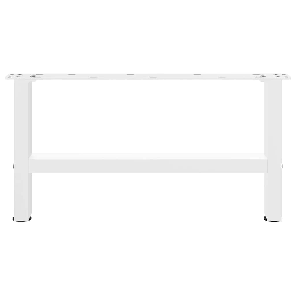 sofabordsben hvide 2 stk. 70x(30-31) cm stål