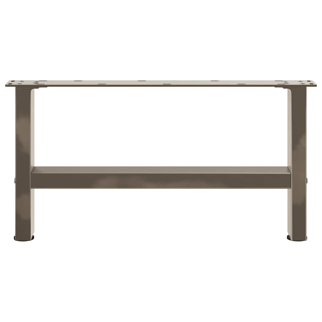 sofabordsben naturstål 2 stk. 70x(30-31) cm stål