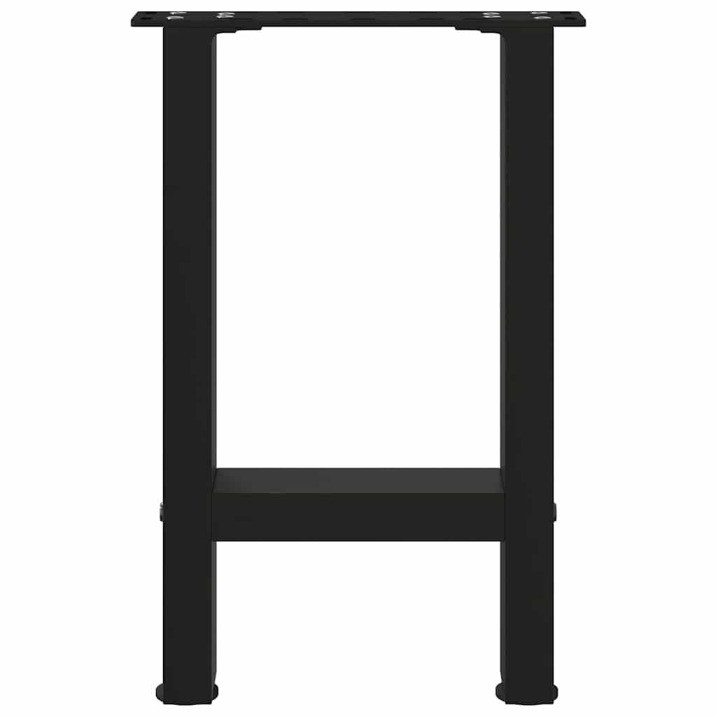 sofabordsben sort 2 stk. 38 x (42-43) cm stål