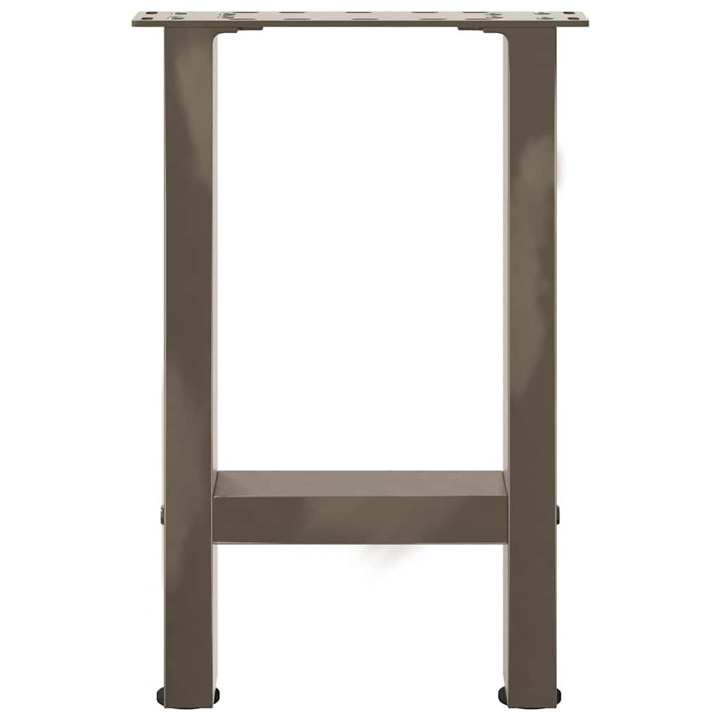 sofabordsben naturstål 2 stk. 38 x (42-43) cm stål