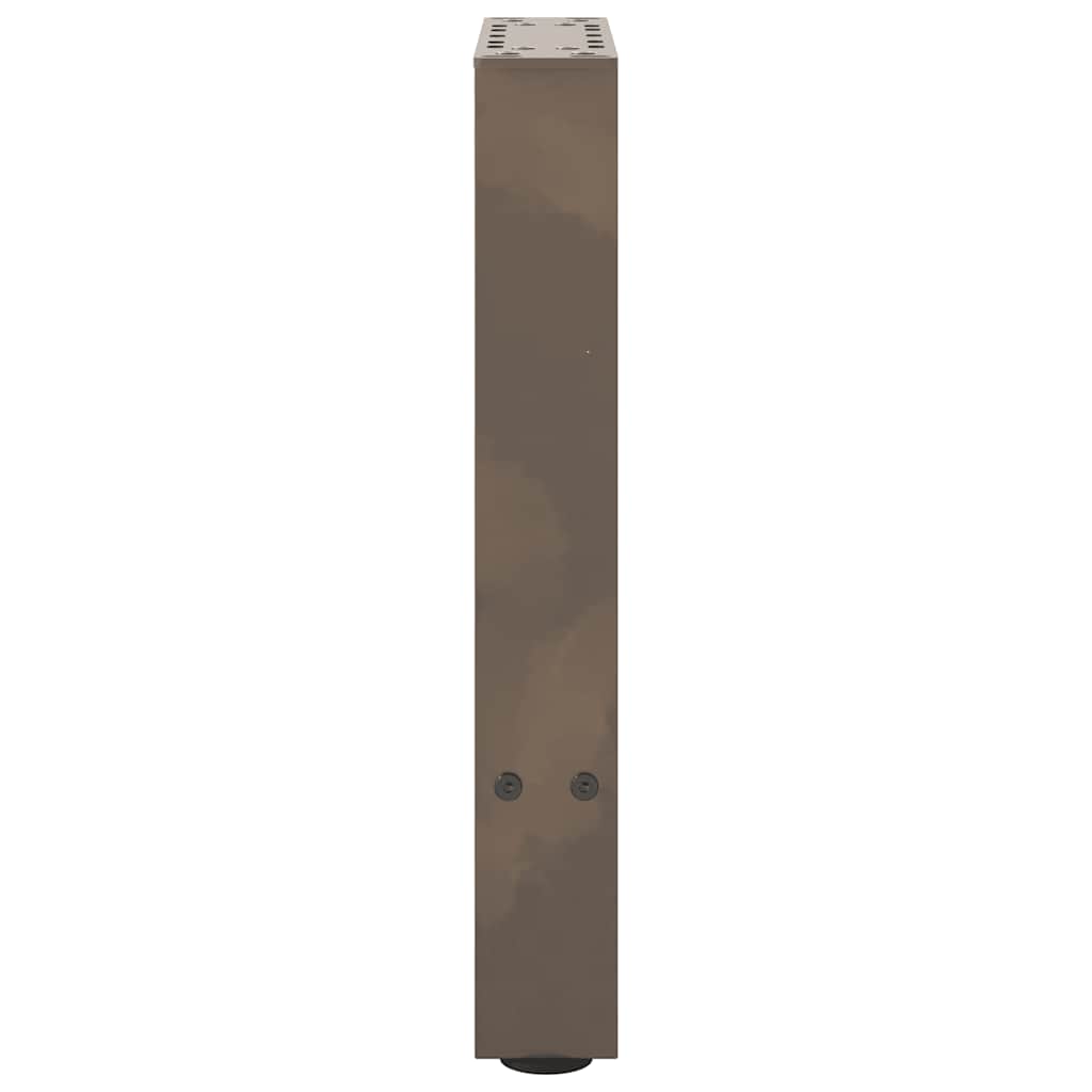 sofabordsben naturstål 2 stk. 38 x (42-43) cm stål