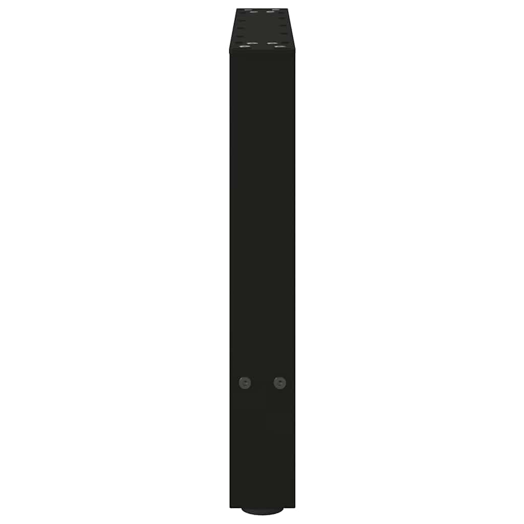 sofabordsben sort 2 stk. 50x(42-43) cm stål