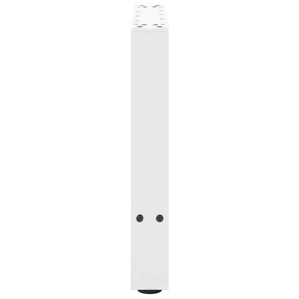 sofabordsben hvide 2 stk. 50x(42-43) cm stål