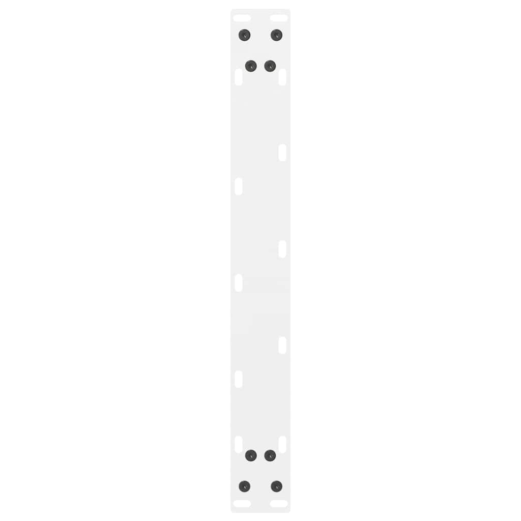 sofabordsben hvide 2 stk. 50x(42-43) cm stål