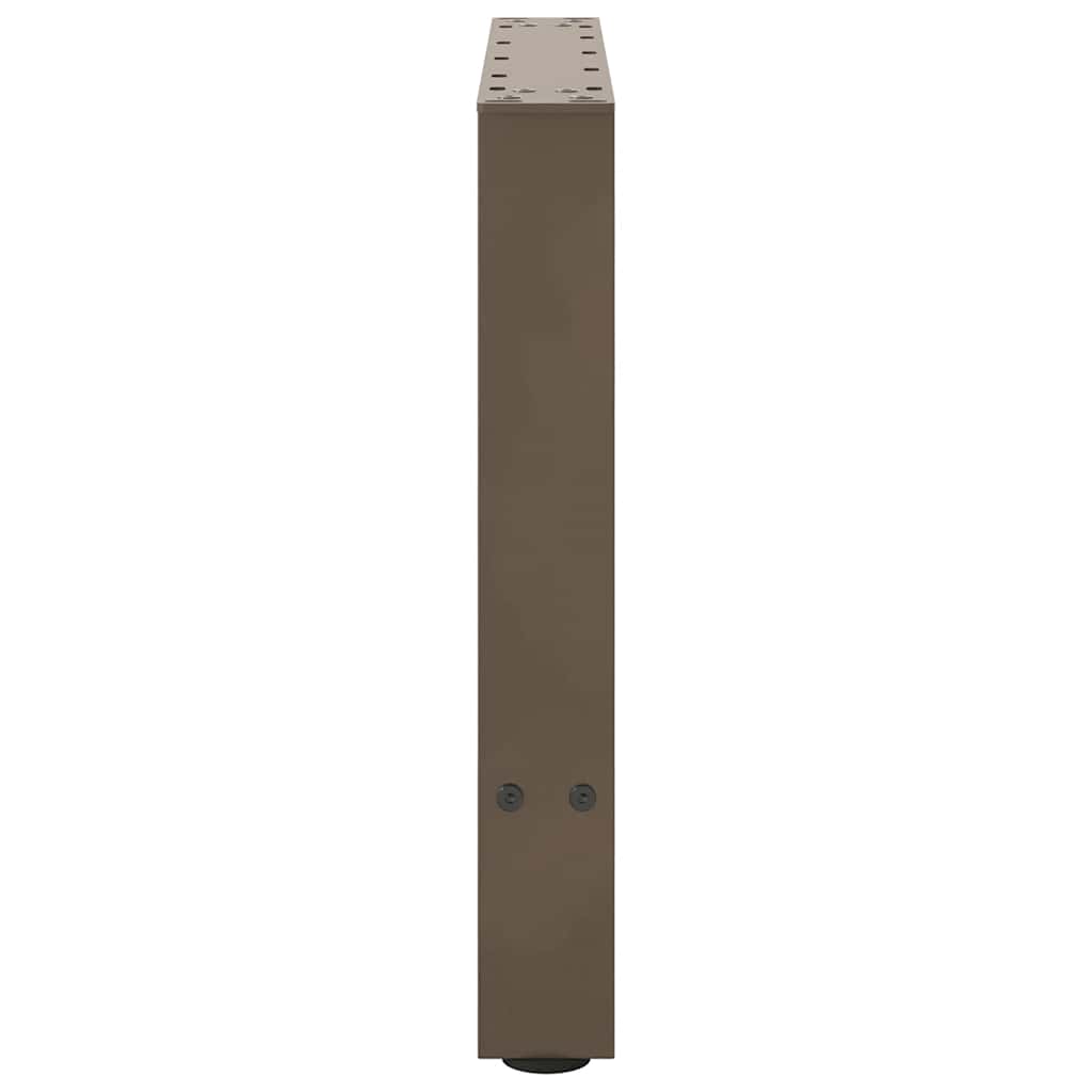 sofabordsben naturstål 2 stk. 50x(42-43) cm stål