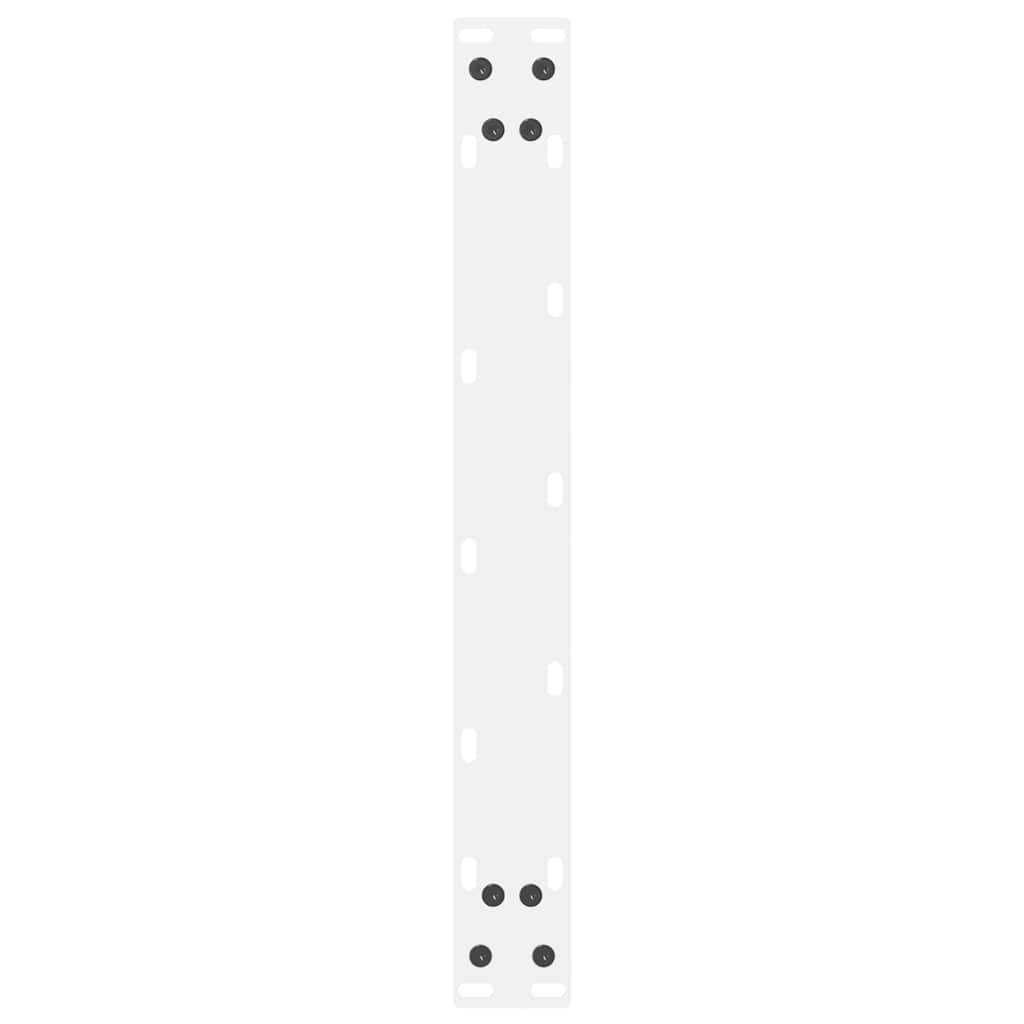 sofabordsben hvide 2 stk. 60 x (42-43) cm stål