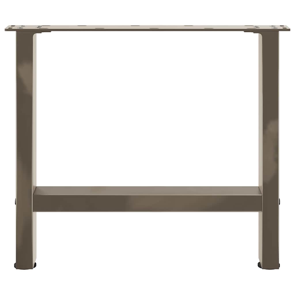 sofabordsben naturstål 2 stk. 60x(42-43) cm stål
