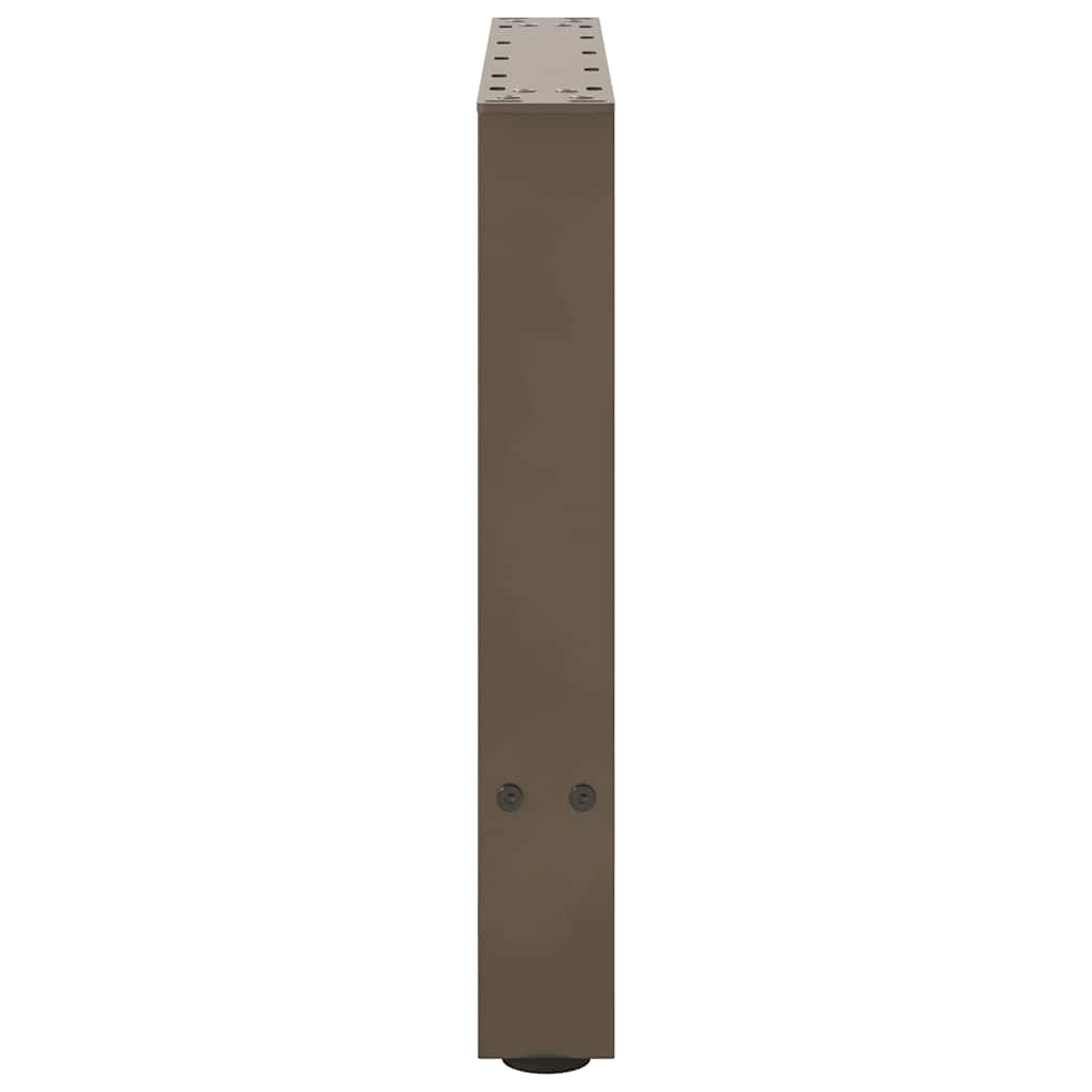 sofabordsben naturstål 2 stk. 60x(42-43) cm stål