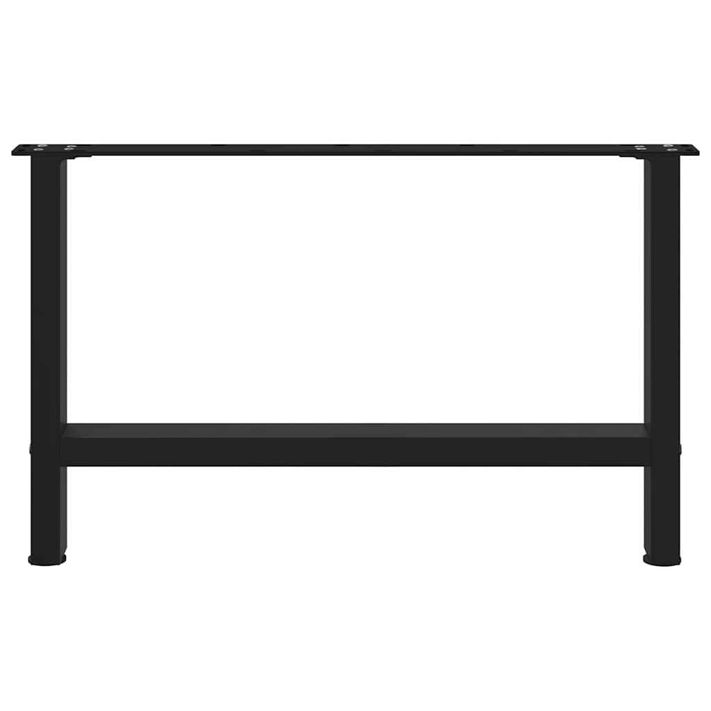 sofabordsben sort 2 stk. 70 x (42-43) cm stål