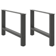 sofabordsben antracit 2 stk. 70 x (42-43) cm stål