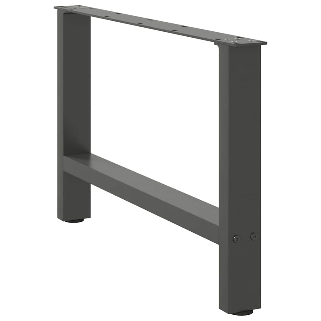 sofabordsben antracit 2 stk. 70 x (42-43) cm stål