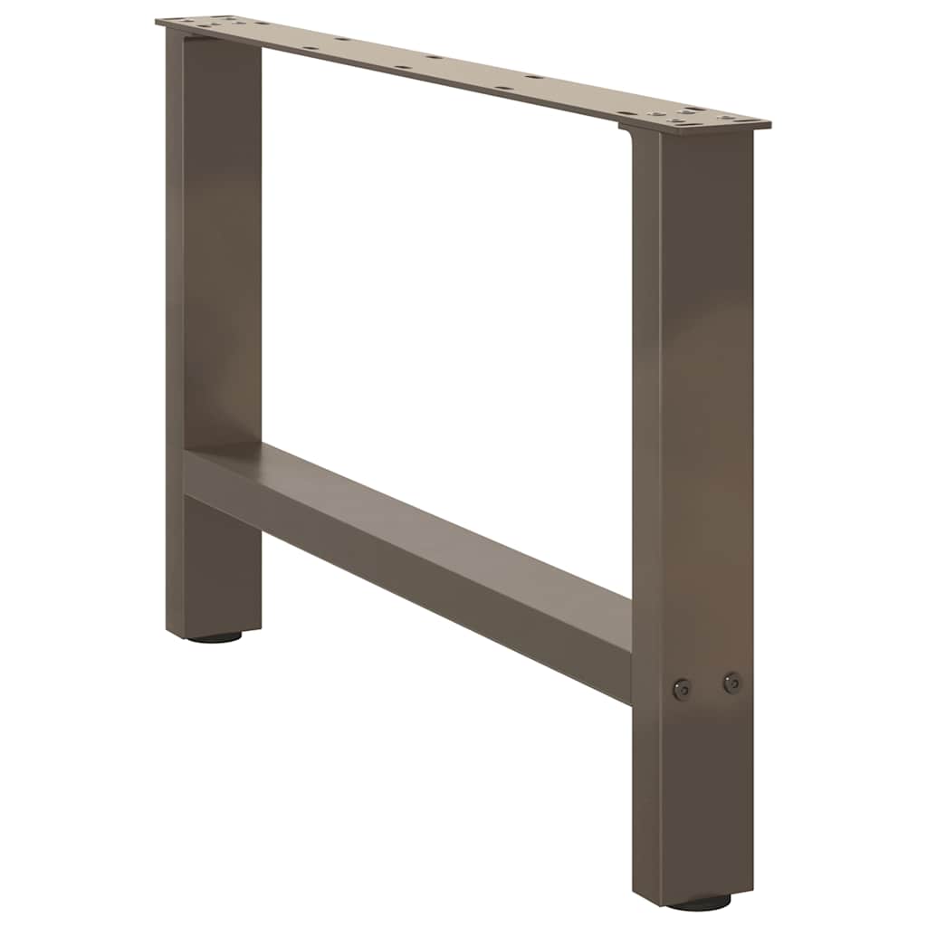 sofabordsben naturstål 2 stk. 70x(42-43) cm stål