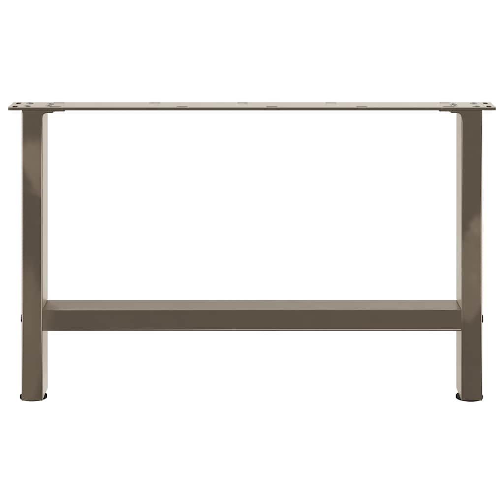 sofabordsben naturstål 2 stk. 70x(42-43) cm stål