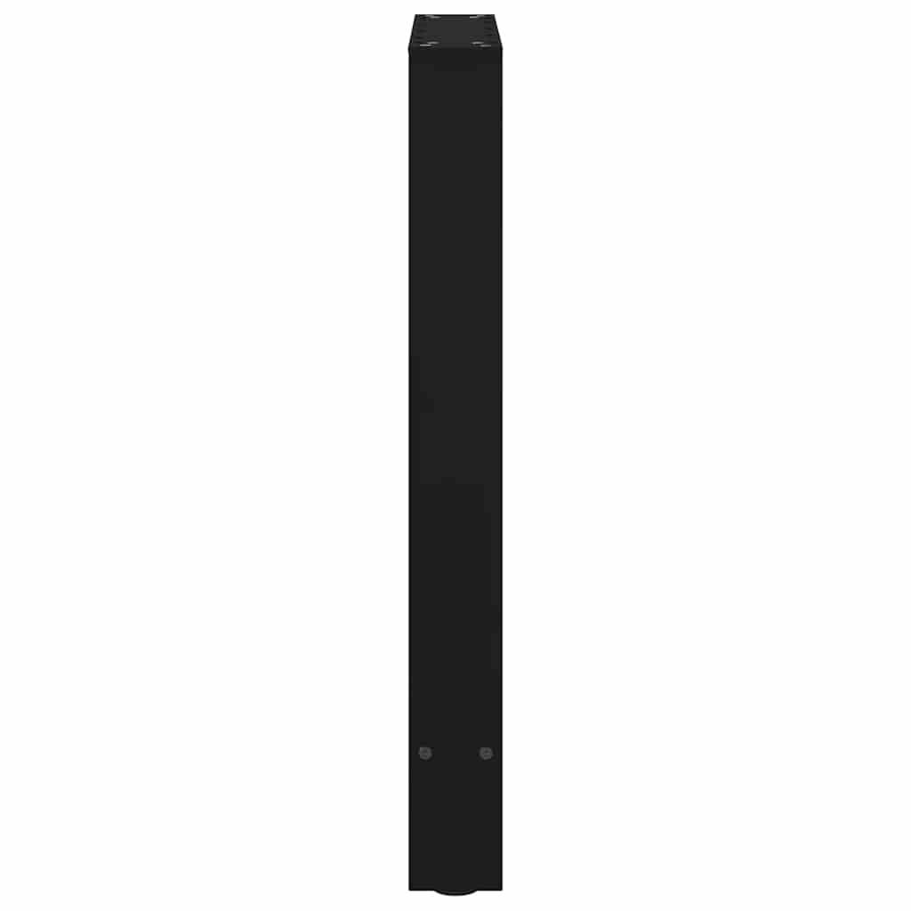 spisebordsben sort 2 stk. 50x(72-73) cm stål