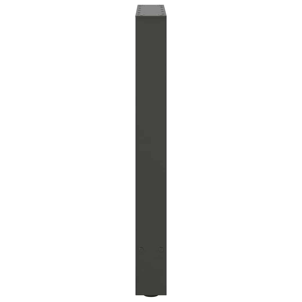 spisebordsben antracit 2 stk. 50x(72-73) cm stål