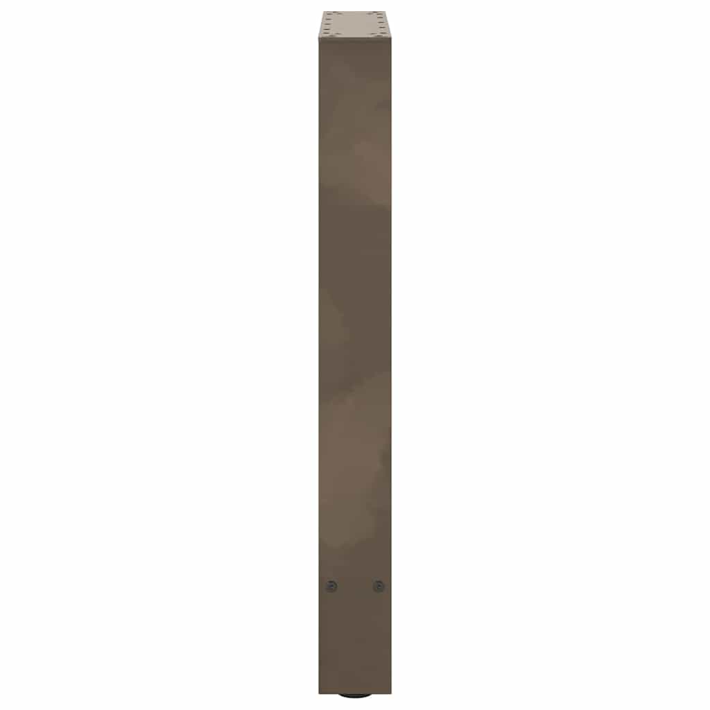 spisebordsben naturstål 2 stk. 50x(72-73) cm stål