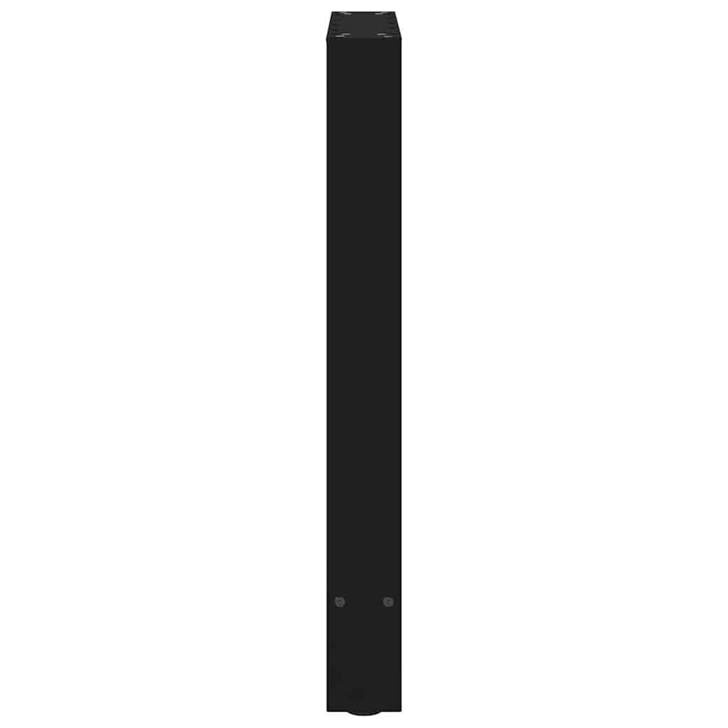 spisebordsben sort 2 stk. 60 x (72-73) cm stål