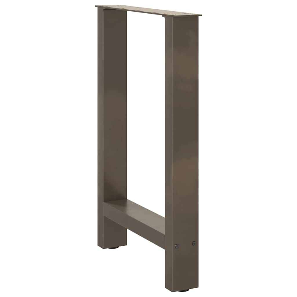 spisebordsben naturstål 2 stk. 60x(72-73) cm stål