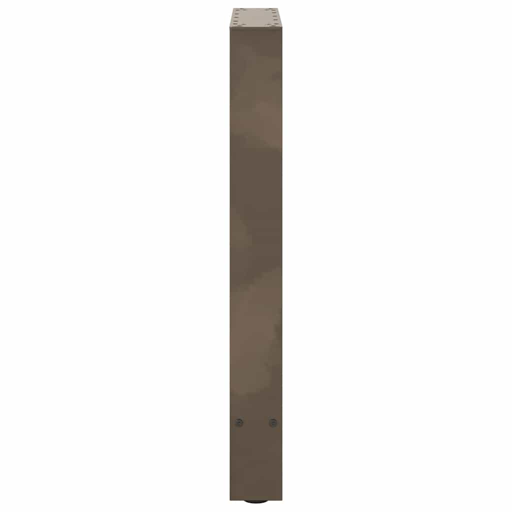 spisebordsben naturstål 2 stk. 60x(72-73) cm stål