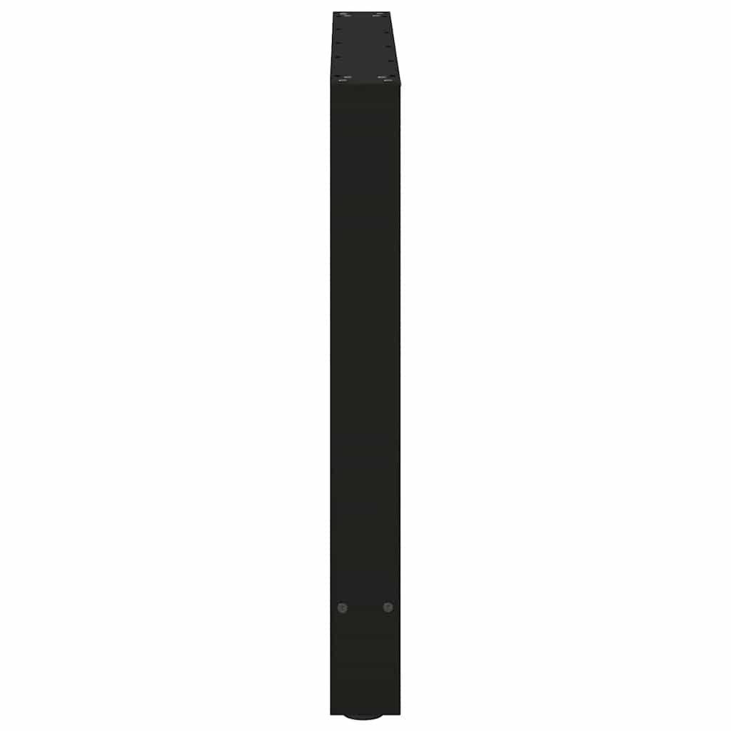 spisebordsben sort 2 stk. 70x(72-73) cm stål
