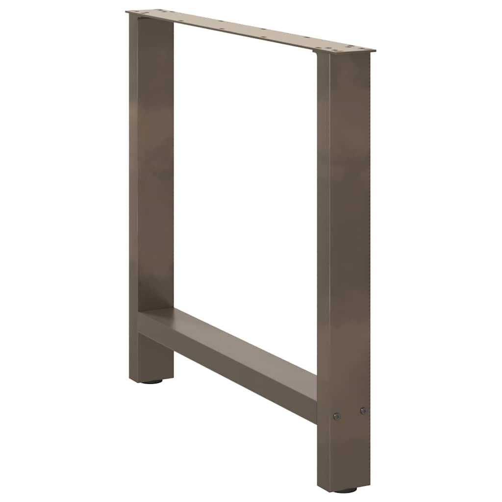 spisebordsben naturstål 2 stk. 70x(72-73) cm stål