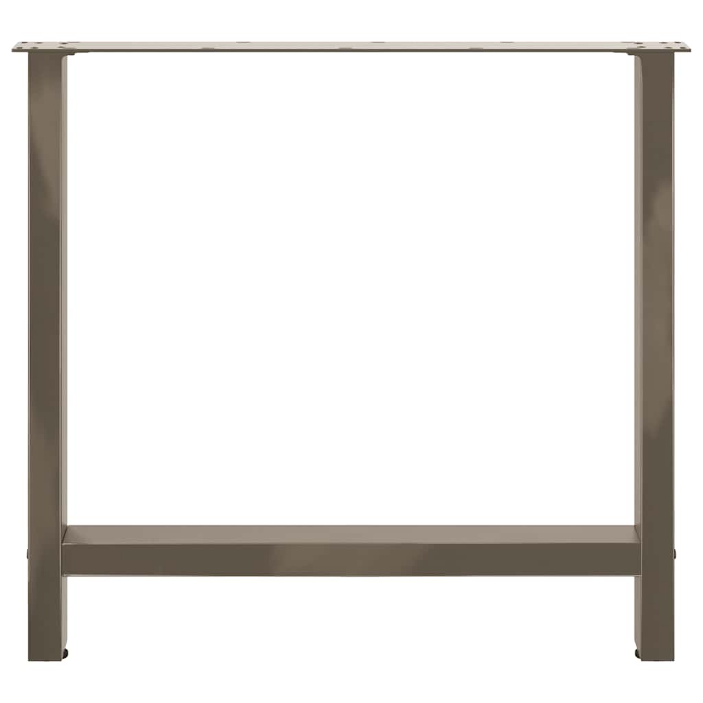 spisebordsben naturstål 2 stk. 70x(72-73) cm stål