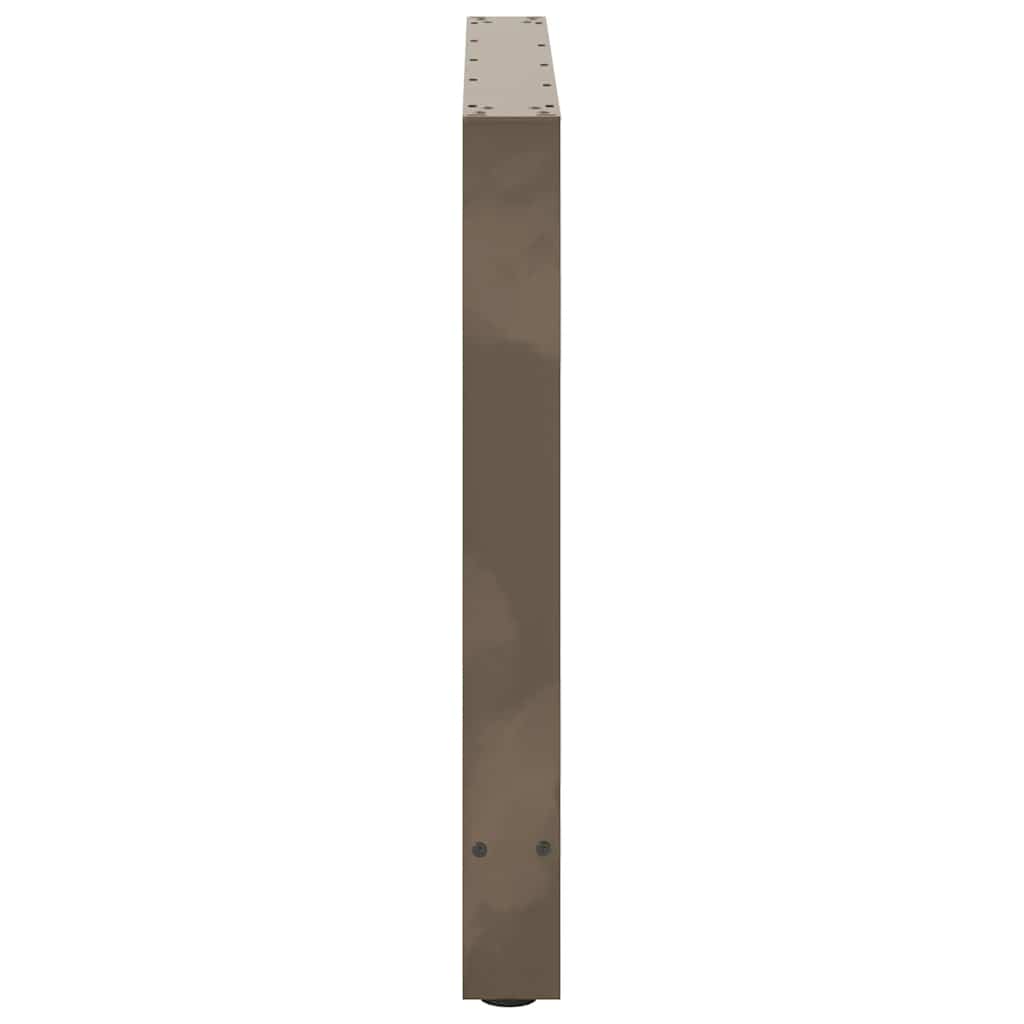 spisebordsben naturstål 2 stk. 70x(72-73) cm stål