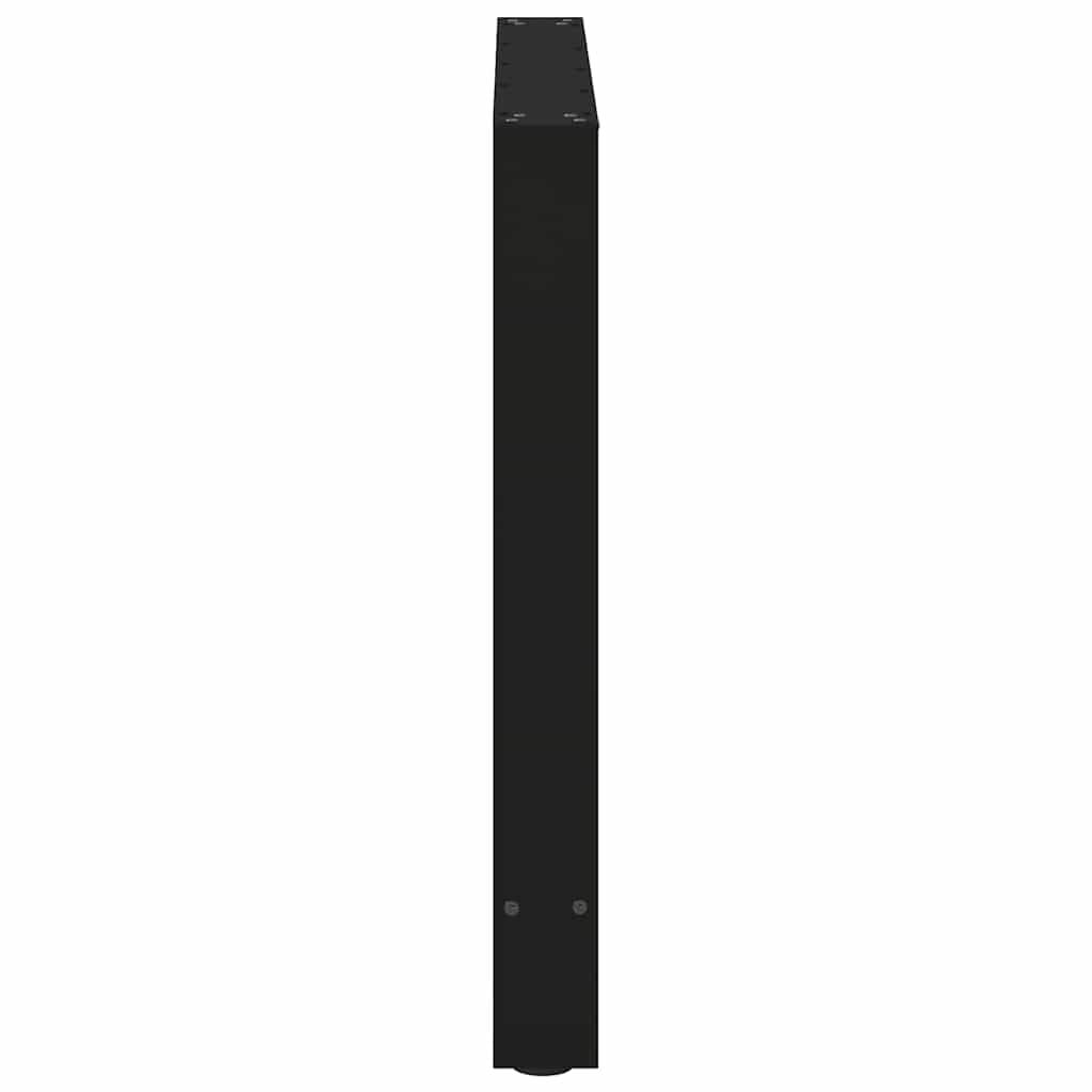 spisebordsben sort 2 stk. 80x(72-73) cm stål