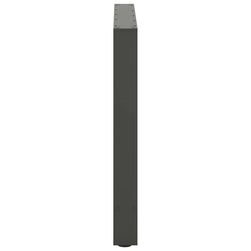 spisebordsben antracit 2 stk. 80x(72-73) cm stål
