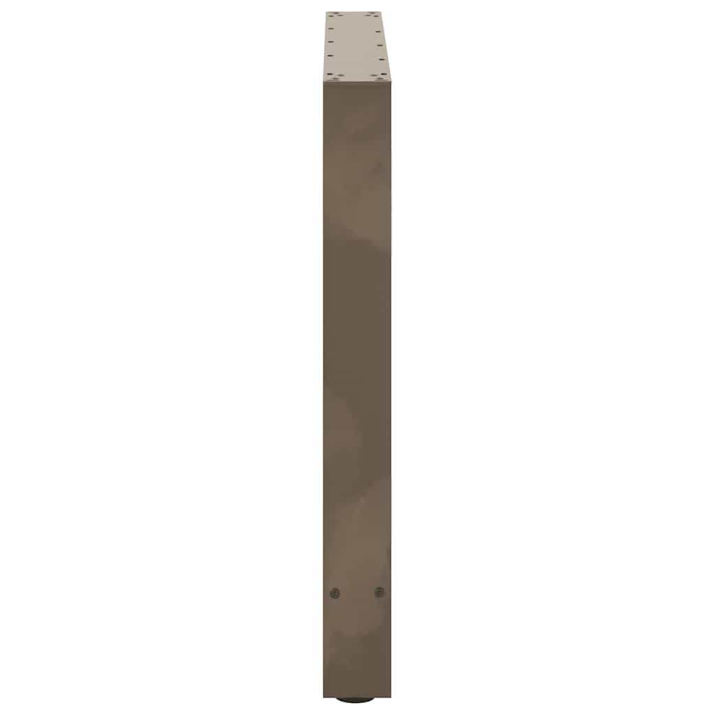 spisebordsben naturstål 2 stk. 80x(72-73) cm stål