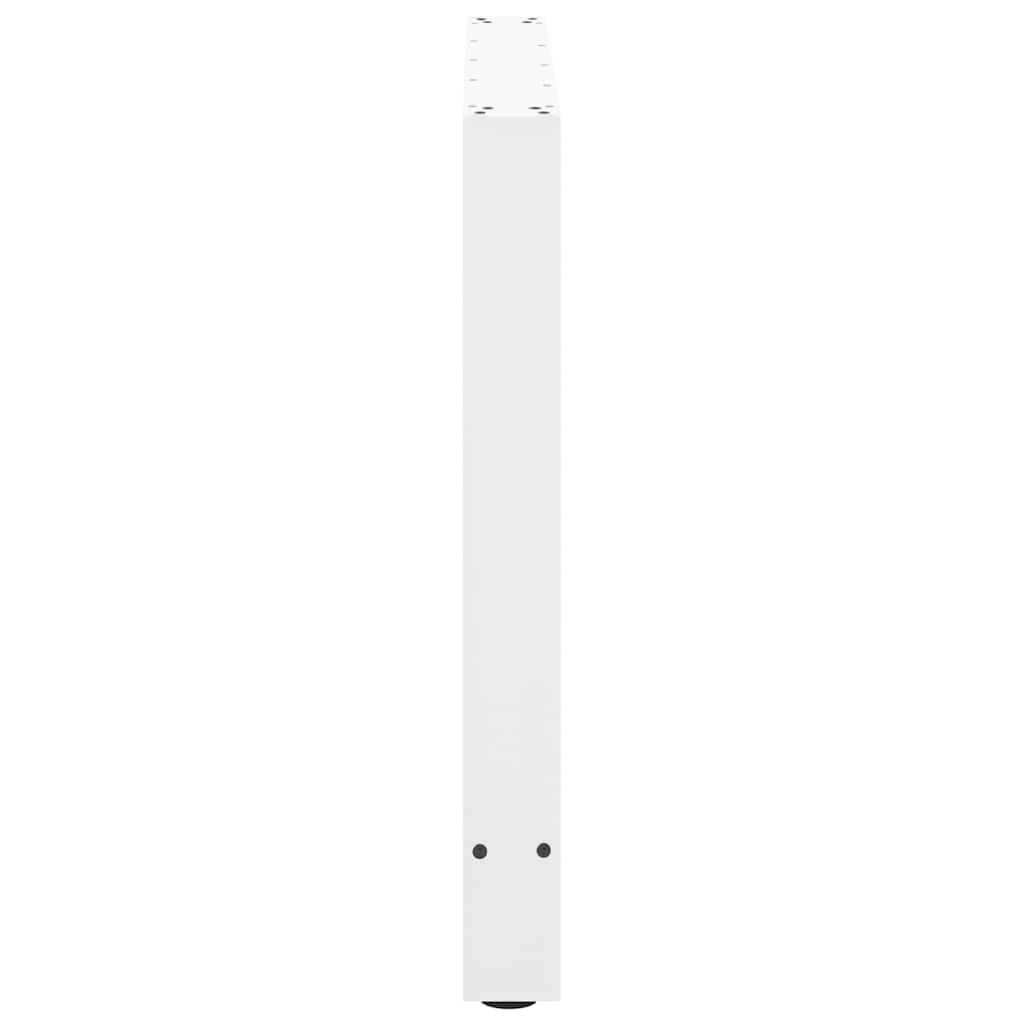 spisebordsben hvide 2 stk. 90x(72-73) cm stål