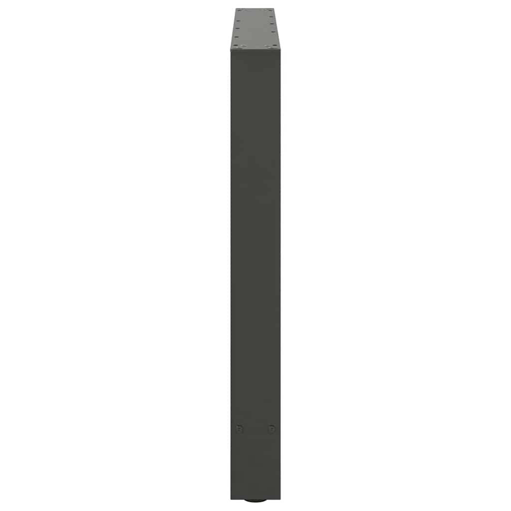 spisebordsben antracit 2 stk. 90 x (72-73) cm stål