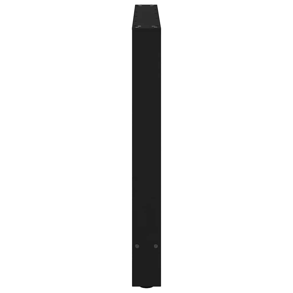 spisebordsben sort 2 stk. 100x(72-73) cm stål