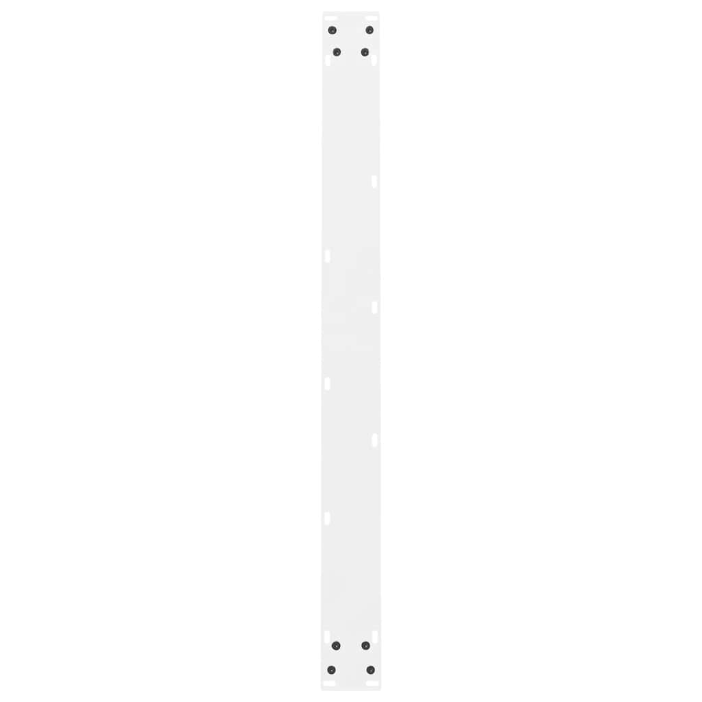 spisebordsben hvide 2 stk. 100x(72-73) cm stål