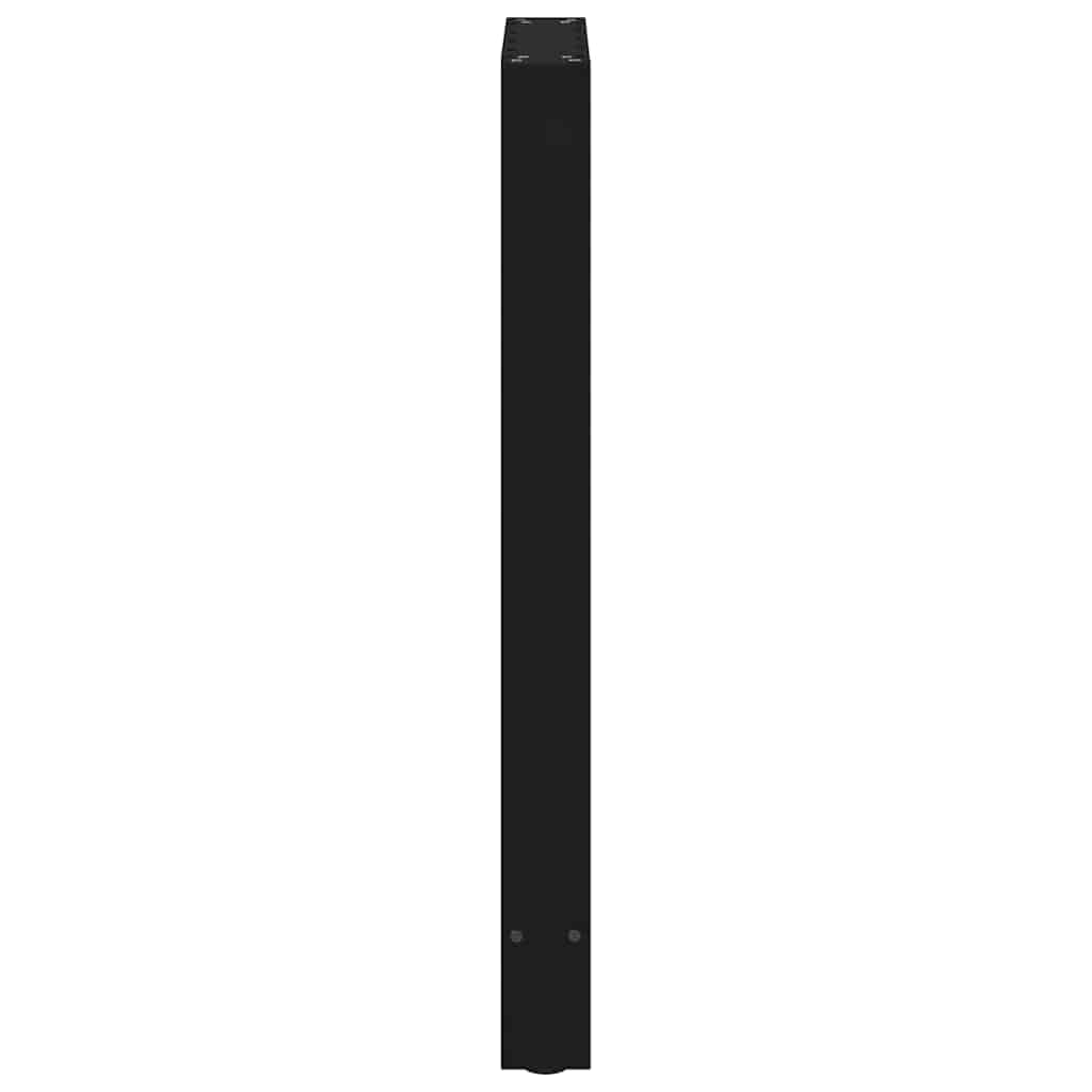 barbordsben sort 2 stk. 40x(90-91) cm stål