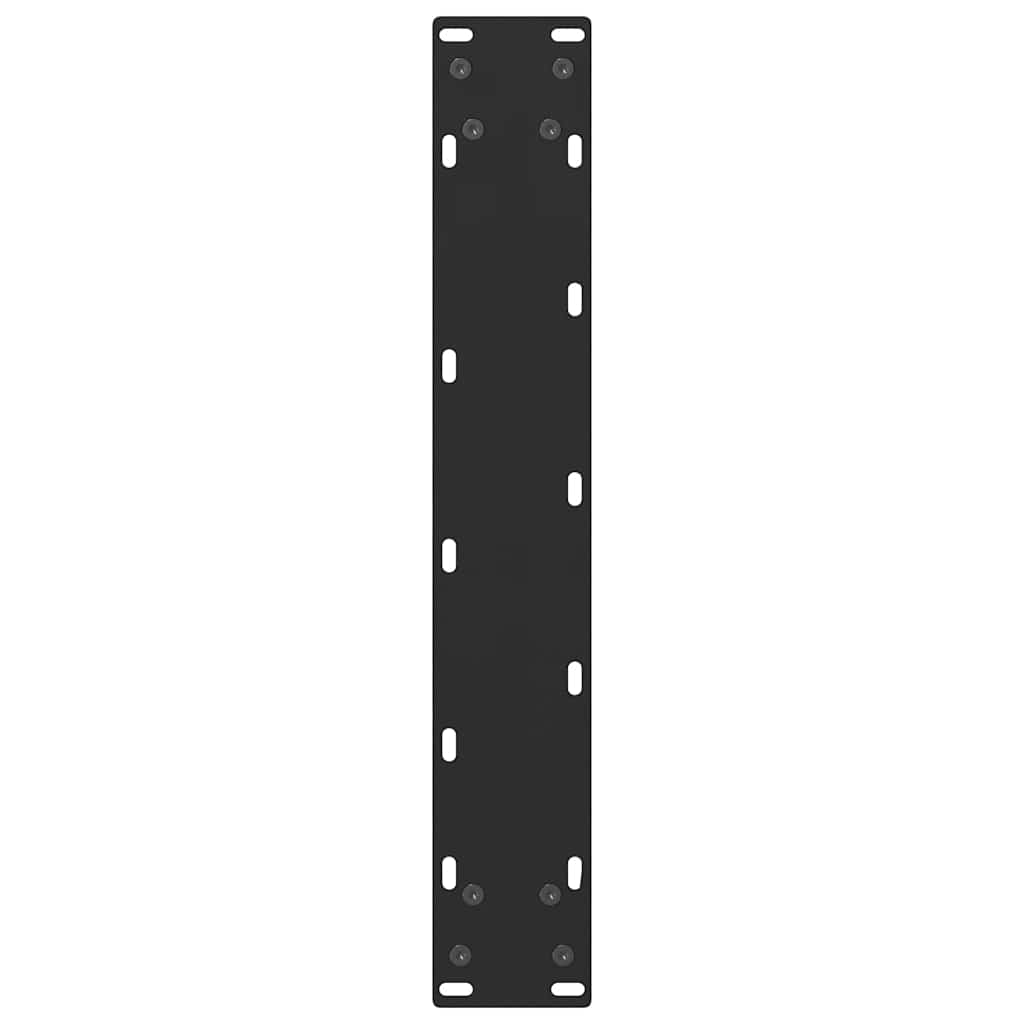 barbordsben sort 2 stk. 40x(90-91) cm stål