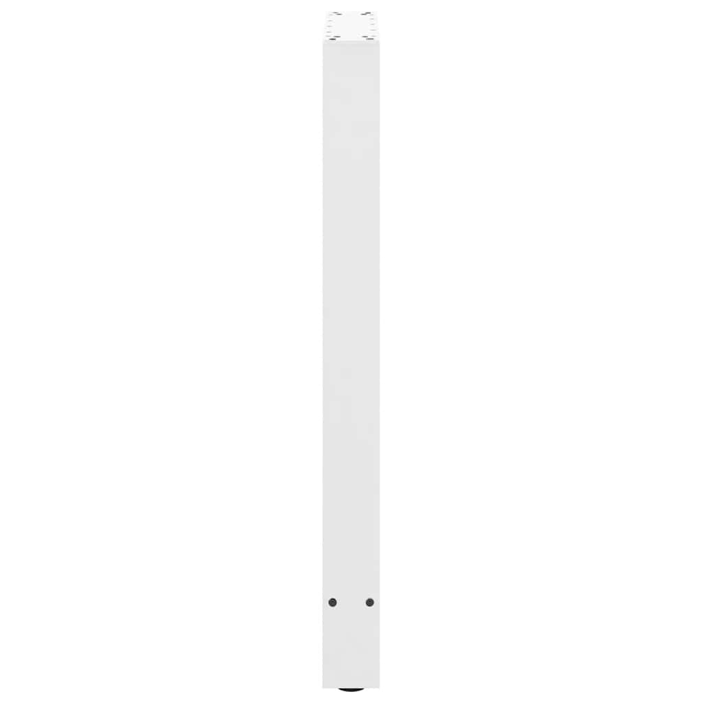 barbordsben hvide 2 stk. 40x(90-91) cm stål