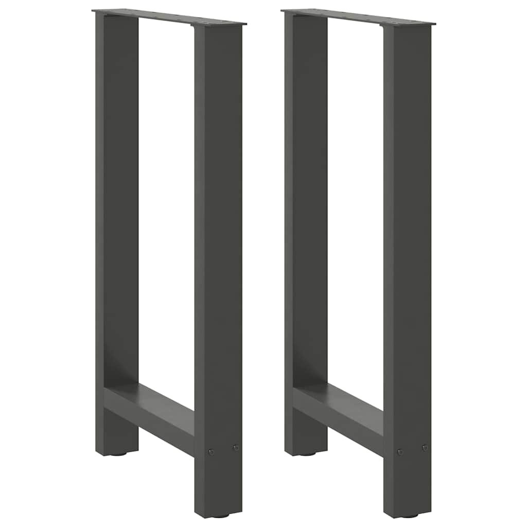 barbordsben antracit 2 stk. 40x(90-91) cm stål