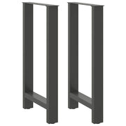 barbordsben antracit 2 stk. 40x(90-91) cm stål