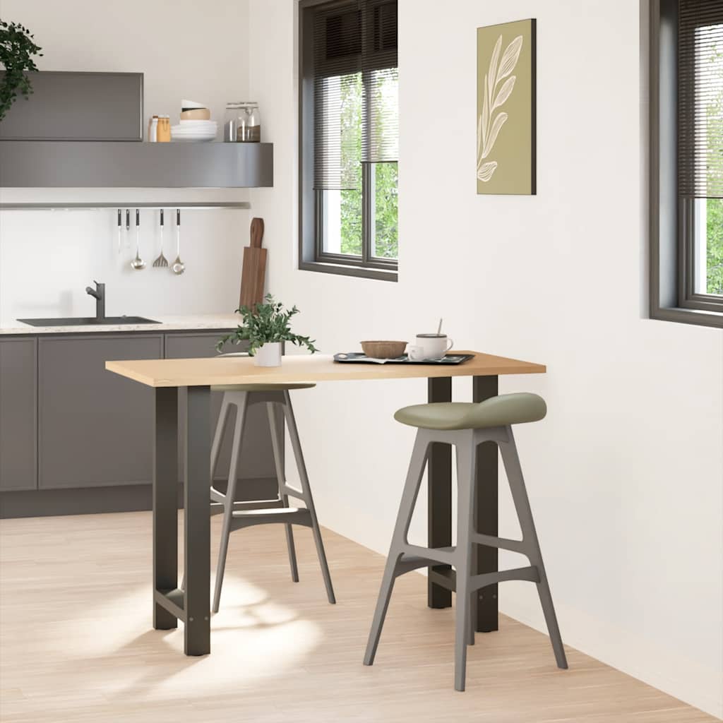 barbordsben antracit 2 stk. 40x(90-91) cm stål