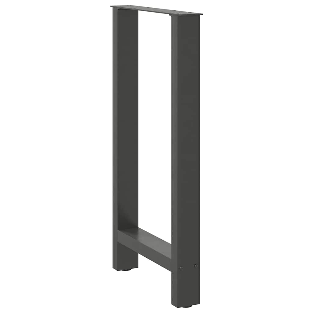 barbordsben antracit 2 stk. 40x(90-91) cm stål