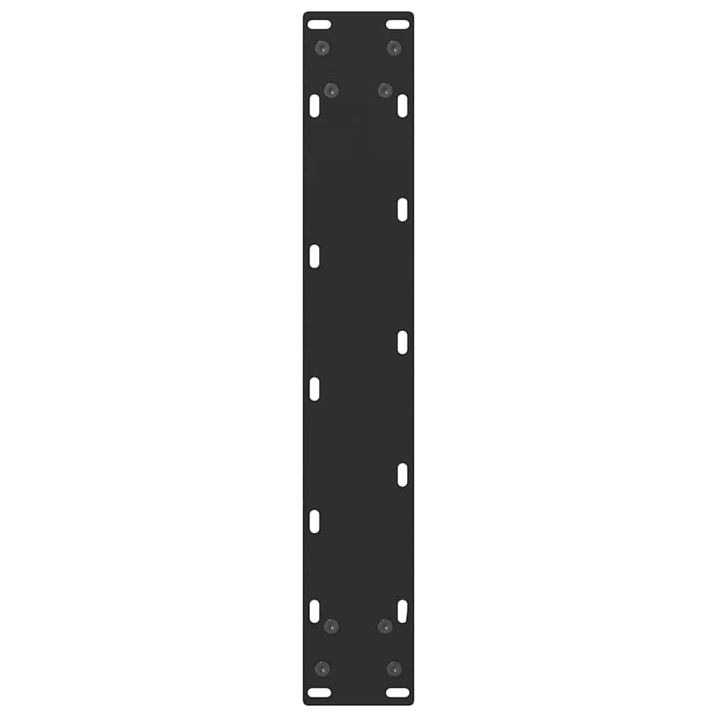 barbordsben sort 2 stk. 50x(90-91) cm stål
