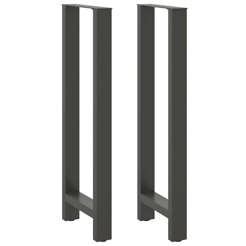 barbordsben antracit 2 stk. 40x(110-111) cm stål