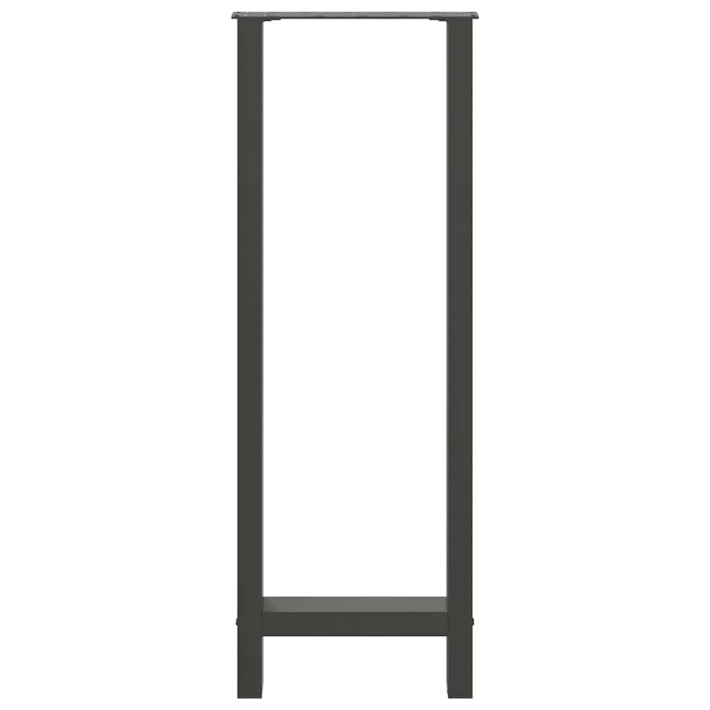 barbordsben antracit 2 stk. 40x(110-111) cm stål