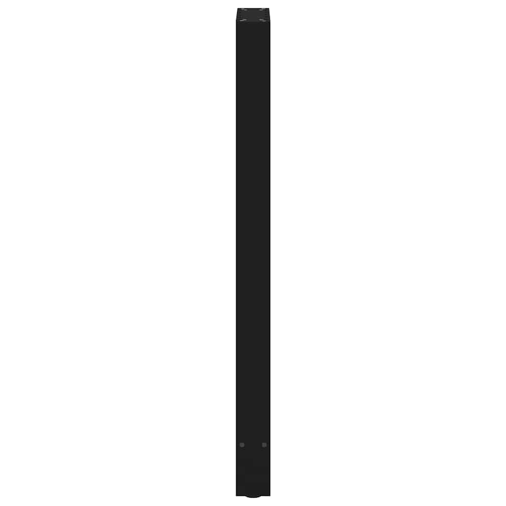 barbordsben sort 2 stk. 50x(110-111) cm stål