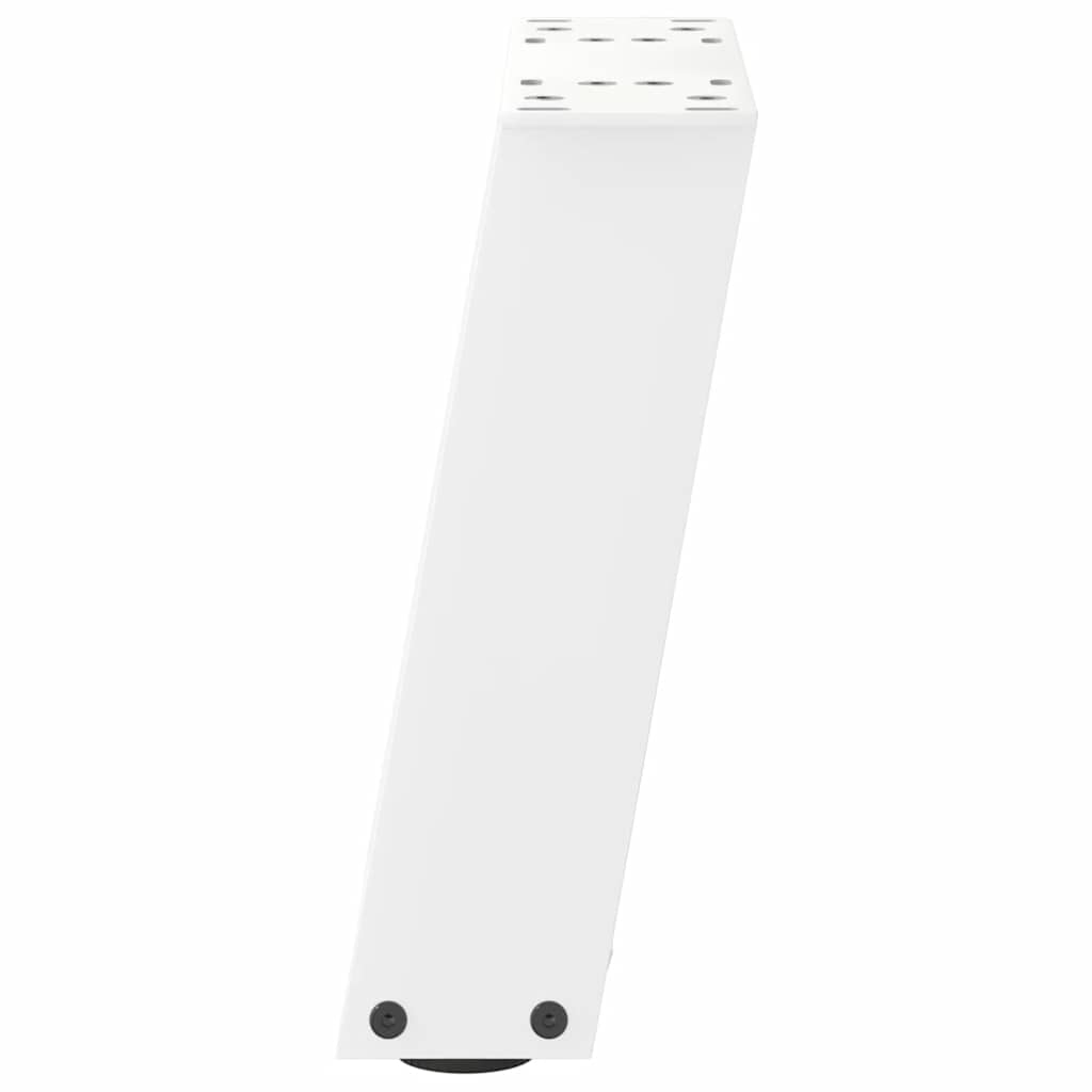 sofabordsben U-formet 2 stk. hvid 30x(30-31) cm stål