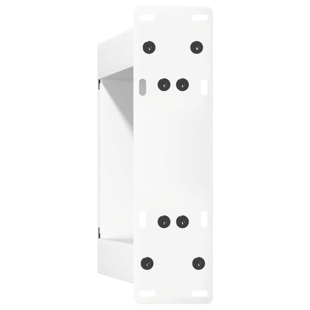 sofabordsben U-formet 2 stk. hvid 30x(30-31) cm stål