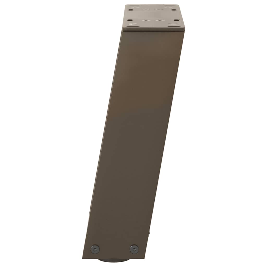 sofabordsben U-formet 2 stk. naturstål 30x(30-31) cm stål