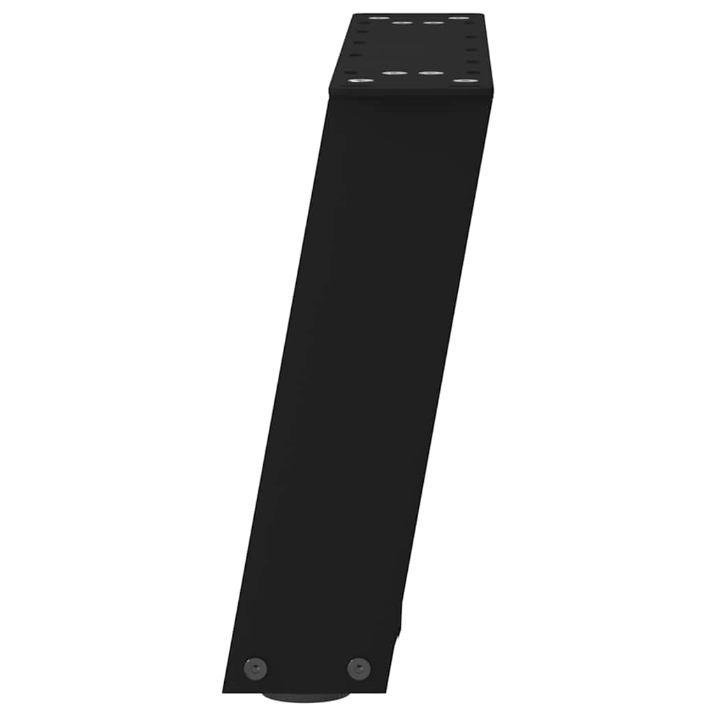 sofabordsben U-formet 2 stk. sort 40x(30-31) cm stål